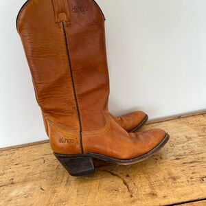 dingo Cognac Leather Western Boots